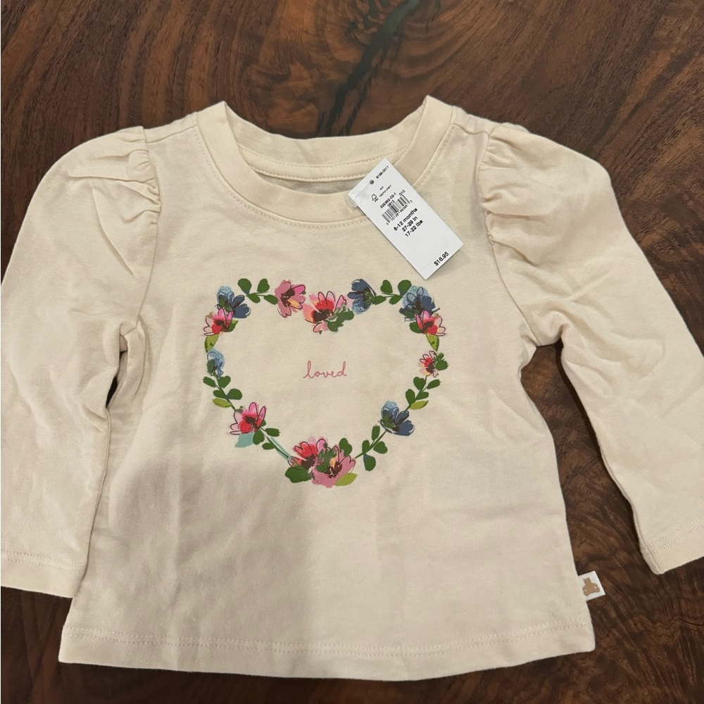 Gap loved long sleeve top 3-6 months